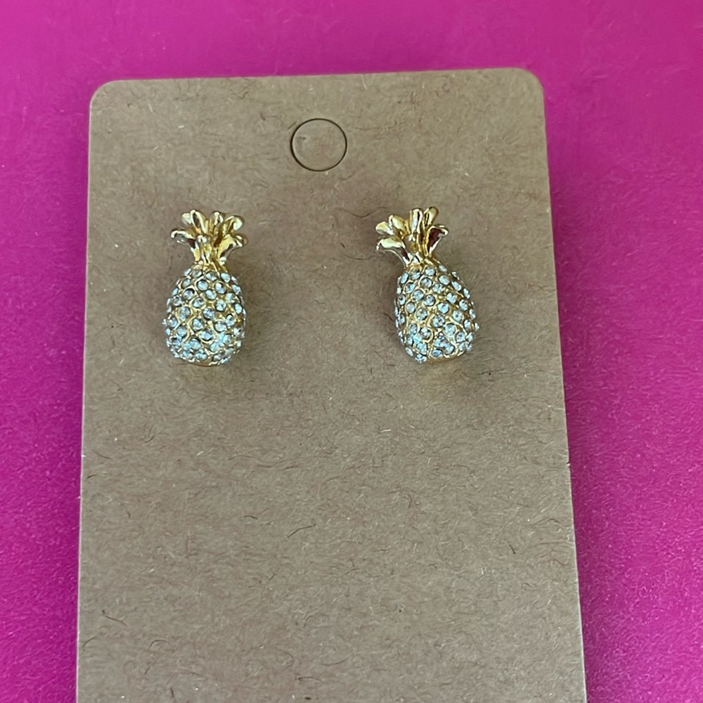 Kate Spade by the Pool PINEAPPLE STUD  earrings